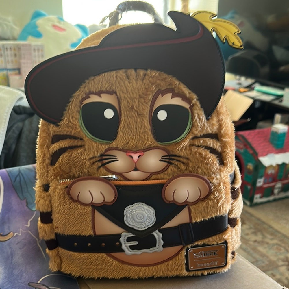 Shrek Puss and Boots Plus Cosplay mini backpack